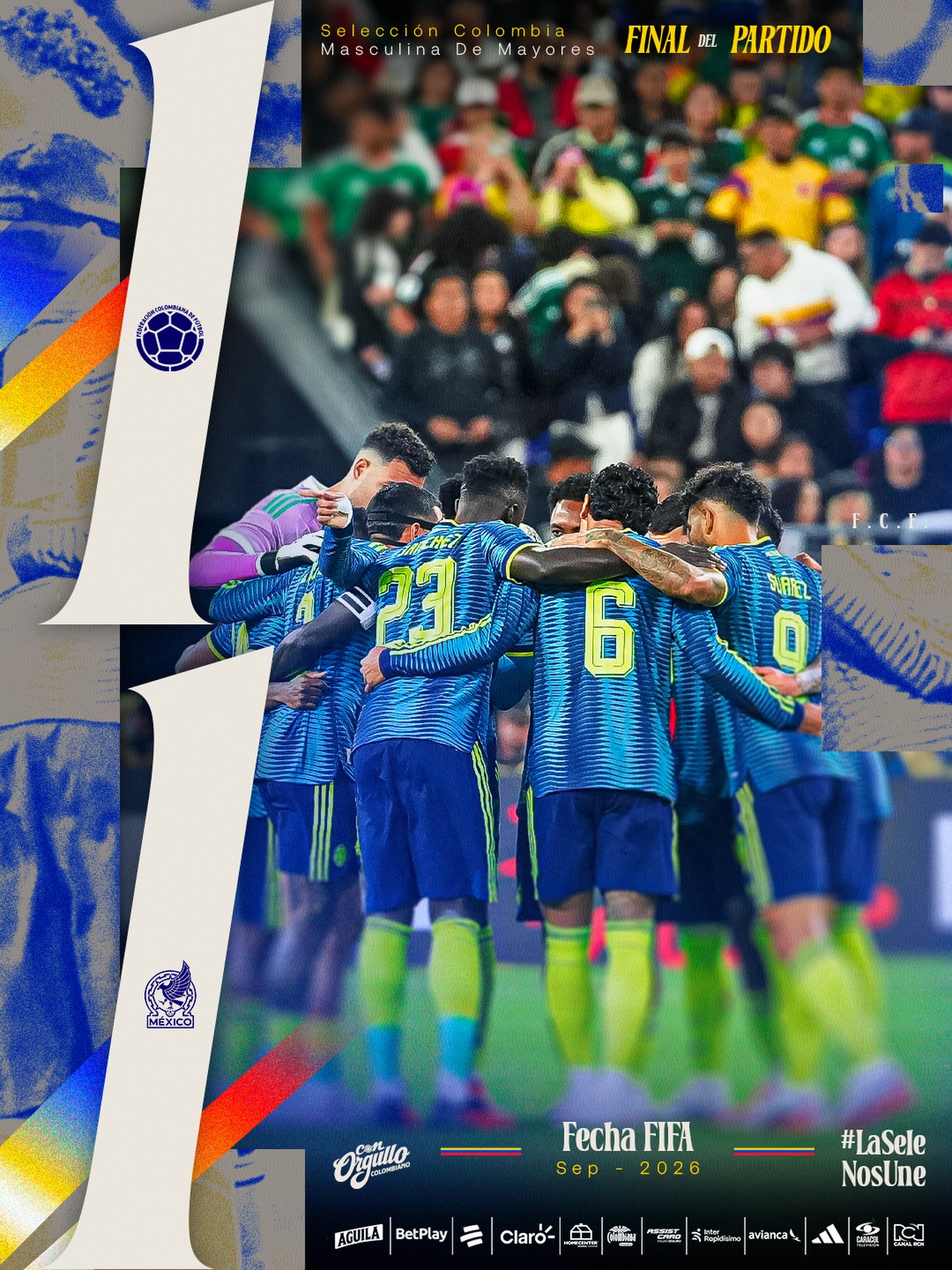 Andres-Gomez-e-titular-e-Selecao-Colombiana-empata-com-o Andrés Gómez é titular e Seleção Colombiana empata com o México em amistoso por 1 a 1
