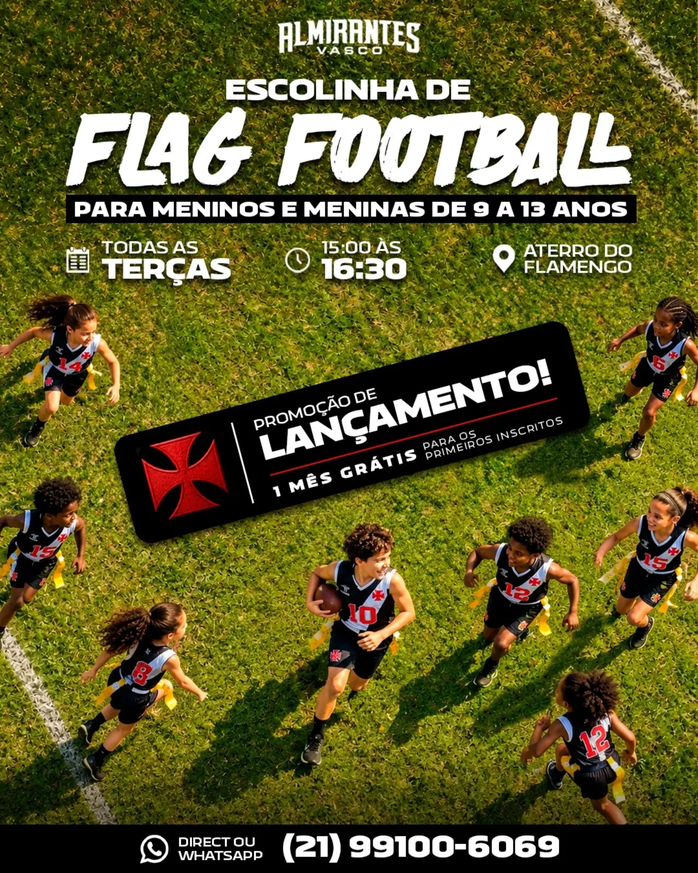 Futebol-Americano-Vasco-divulga-informacoes-de-sua-escolinha-de-Flag Futebol Americano: Vasco divulga informações de sua escolinha de Flag