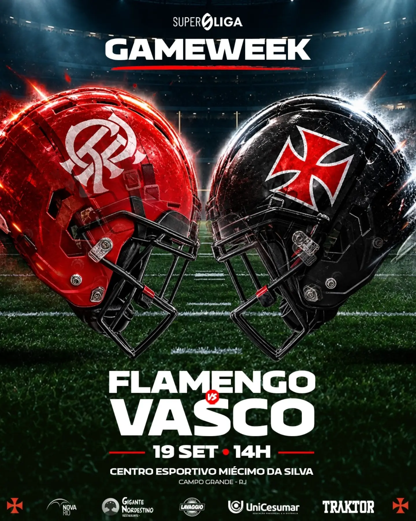 Futebol-Americano-Vasco-enfrenta-o-Urubu-pela-Superliga-neste-sabado Futebol Americano: Vasco enfrenta o Urubu pela Superliga neste sábado em Campo Grande