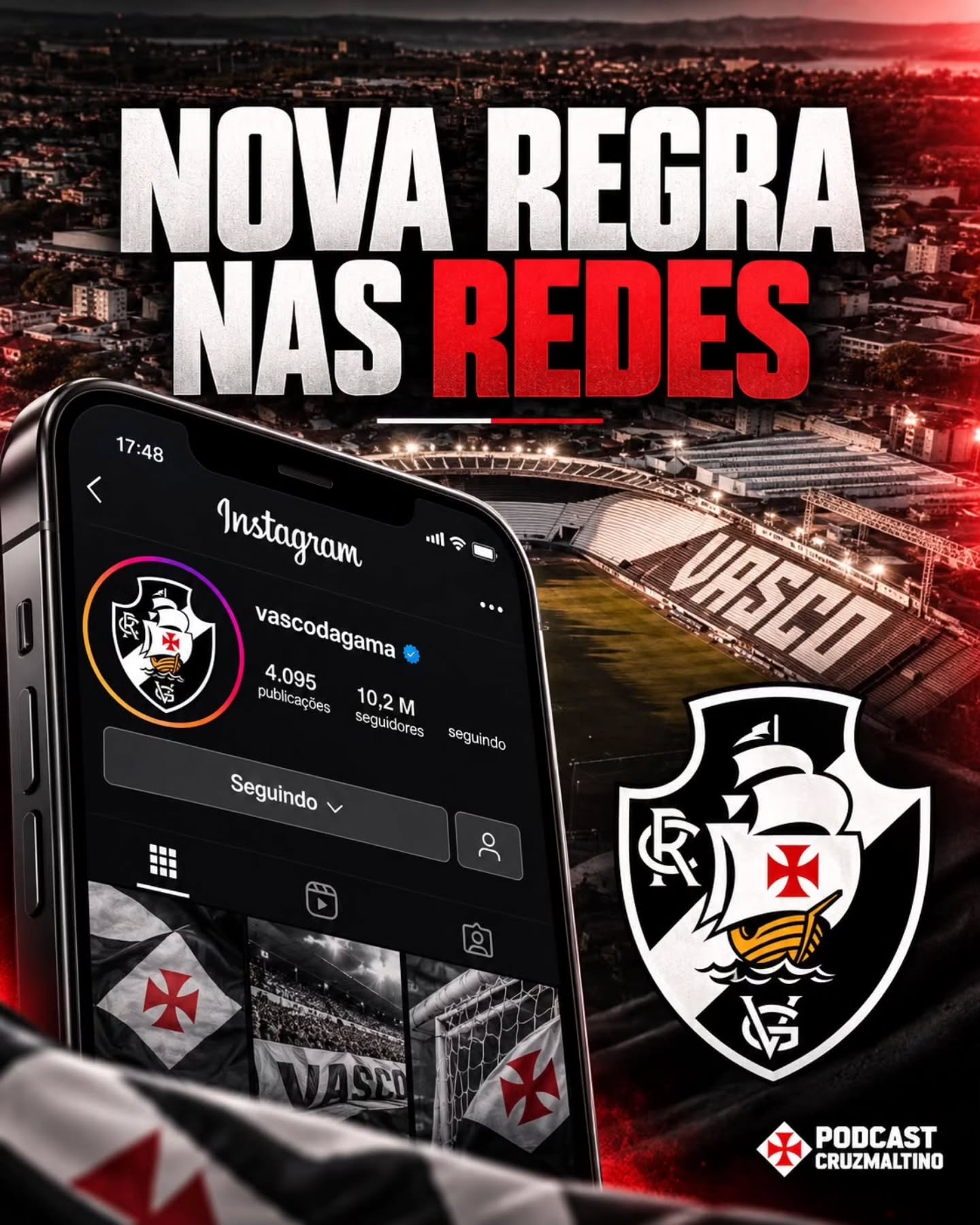 Vasco-adota-regra-em-suas-redes-sociais-e-so-segue Vasco adota regra em suas redes sociais e só segue perfis de jogadores do atual elenco