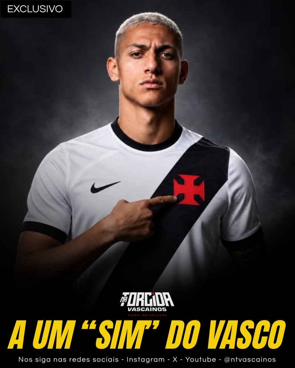 Vasco-aguarda-ultimo-sim-do-Tottenham-por-Richarlison Vasco aguarda último 'sim' do Tottenham por Richarlison