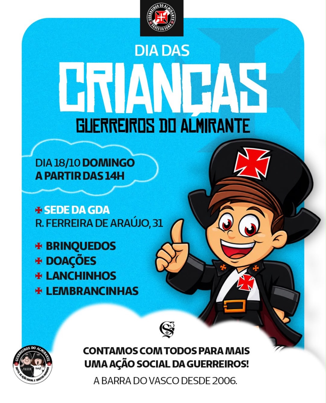 GDA-fara-acao-social-de-Dia-das-Criancas-em-sua GDA fará ação social de Dia das Crianças em sua sede no dia 18