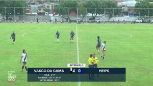 Feminino: Intervalo no CT Almirante Heleno; Vasco vai goleando o Heips por 4 a 0