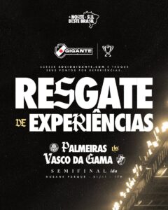 Sócios podem resgatar experiências exclusivas para o jogo contra o Palmeiras a partir das 10h desta 5ª-feira