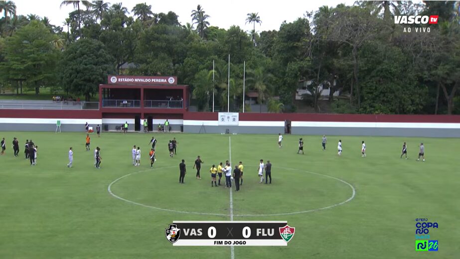 Sub-15: Vasco empata com o Fluminense por 0 a 0 no Nivaldo Pereira pela Copa Rio