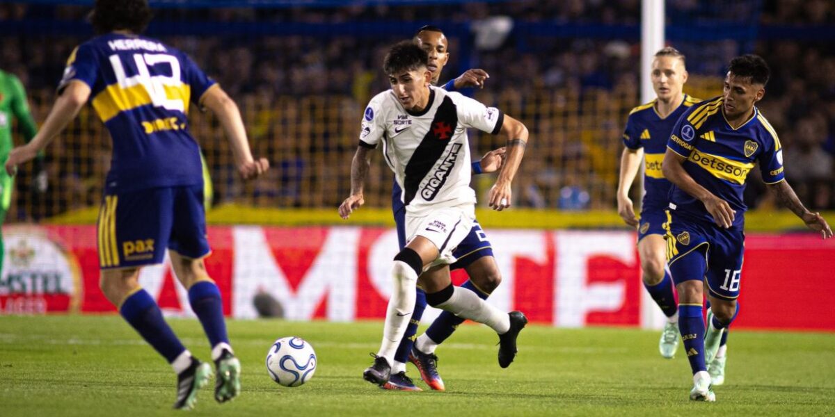 Vasco posta arte do jogo contra o Boca Juniors
