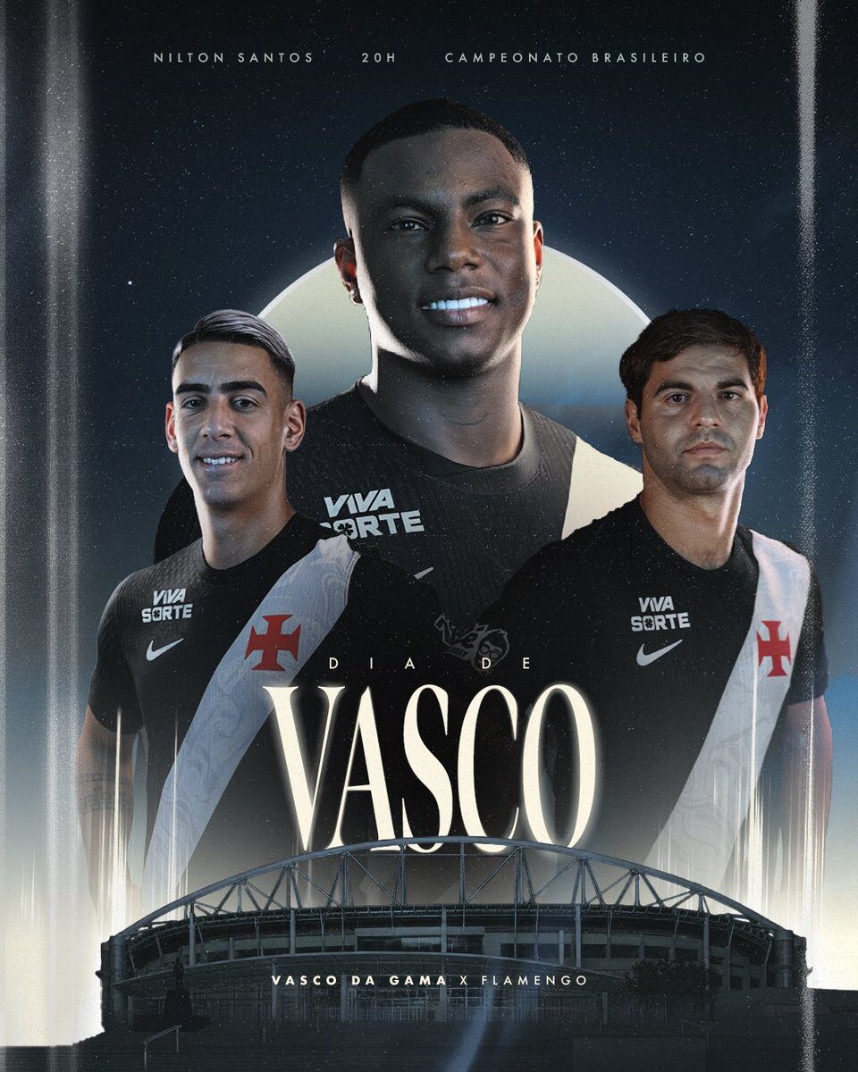 Veja a arte de divulgação de Vasco x Urubu