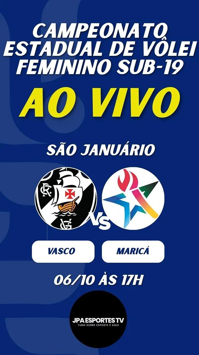 Vôlei Feminino: Vasco enfrenta o Maricá pelo Estadual Sub-19 nesta 3ª-feira às 17h